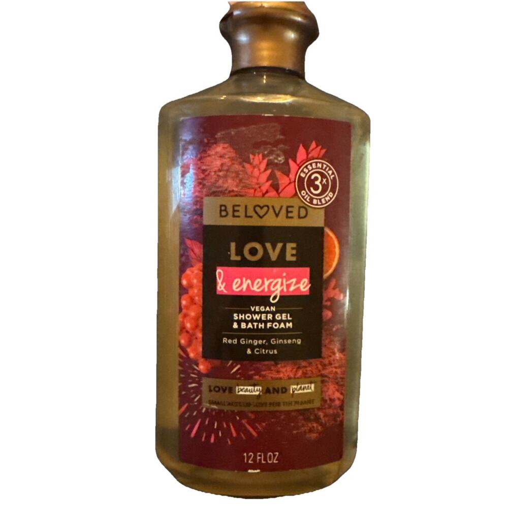 Love Beauty And Planet Vegan Shower Gel & Bath Red Ginger Ginseng Citrus 12 Oz